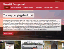 Tablet Screenshot of cherryhillcamp.com